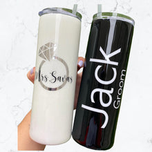 Load image into Gallery viewer, Bride & Groom Tumbler Duo