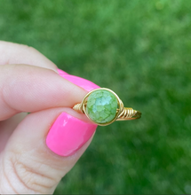 Load image into Gallery viewer, Olive Gemstone Ring
