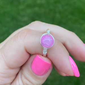Pretty in Pink Gemstone Ring