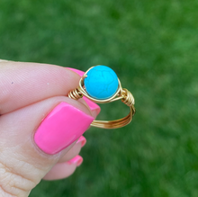 Load image into Gallery viewer, Teal Gemstone Ring
