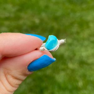Turquoise Crystal Ring